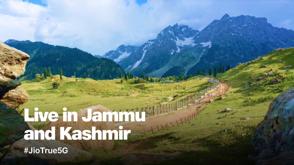 Welcoming Jammu and Kashmir on #JioTrue5G 🙏 #Jammu #Kashmir #5G #Jio5G #True5G #IndiaOnJioTrue5G