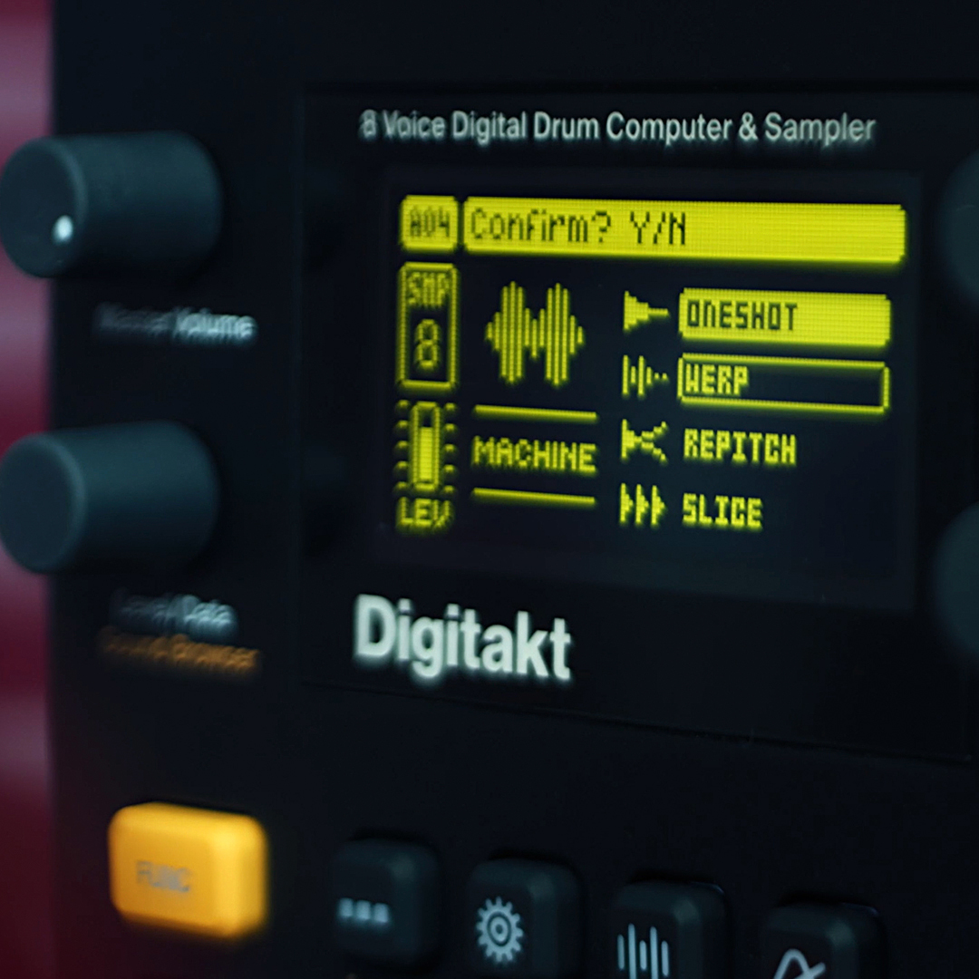 Machines. The Digitakt way. As found in Octatrack or Syntakt, the concept of Machines has now also reached #Digitakt. Introducing Oneshot, Werp, Repitch, and Slice - all with their own different way to playback, mangle & manipulate samples. Find out more: