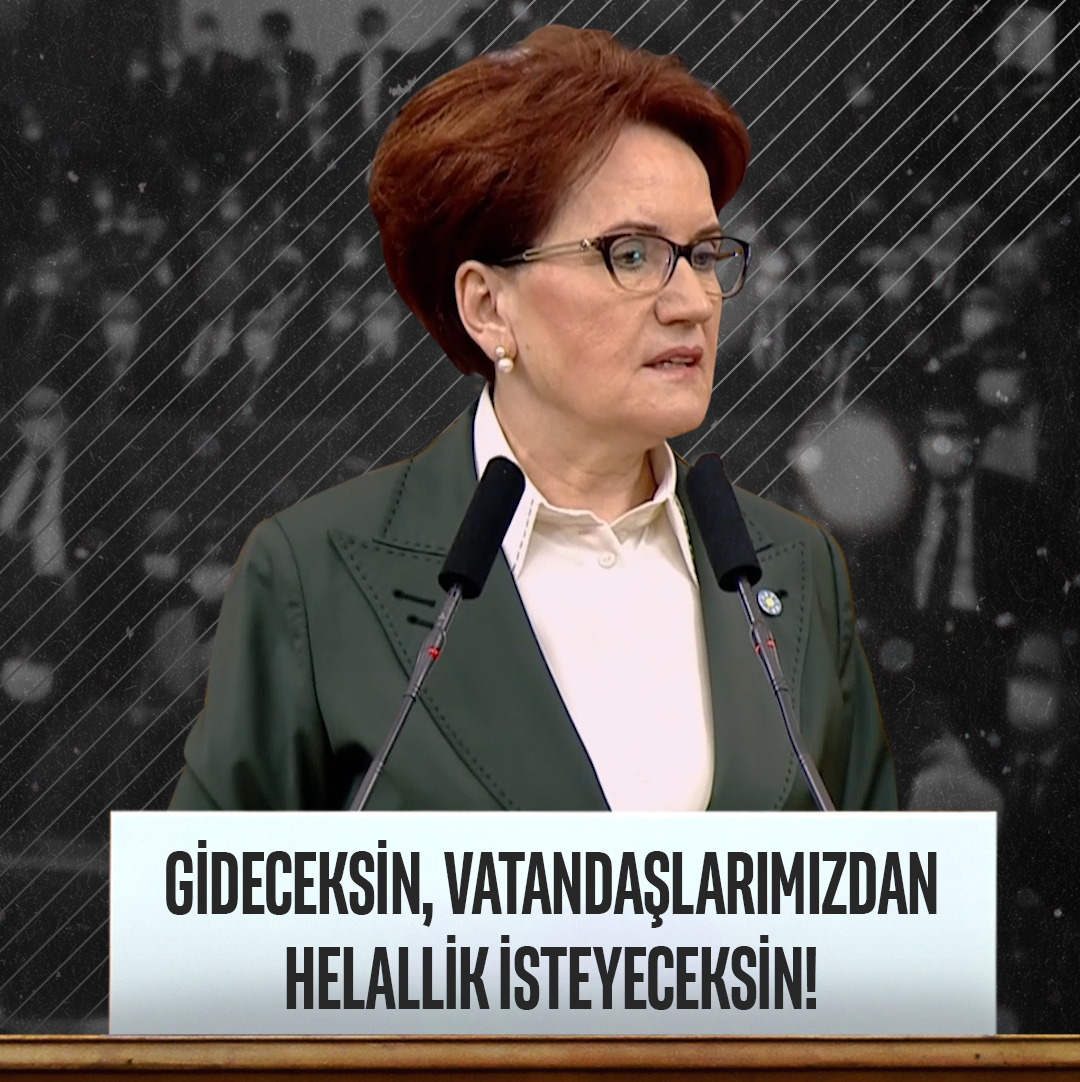 Sayın Erdoğan eğer ki helallik almak istiyorsan gideceksin; Bizzat vatandaşlarımızın ellerini tutup gözünün içine bakarak helallik isteyeceksin!