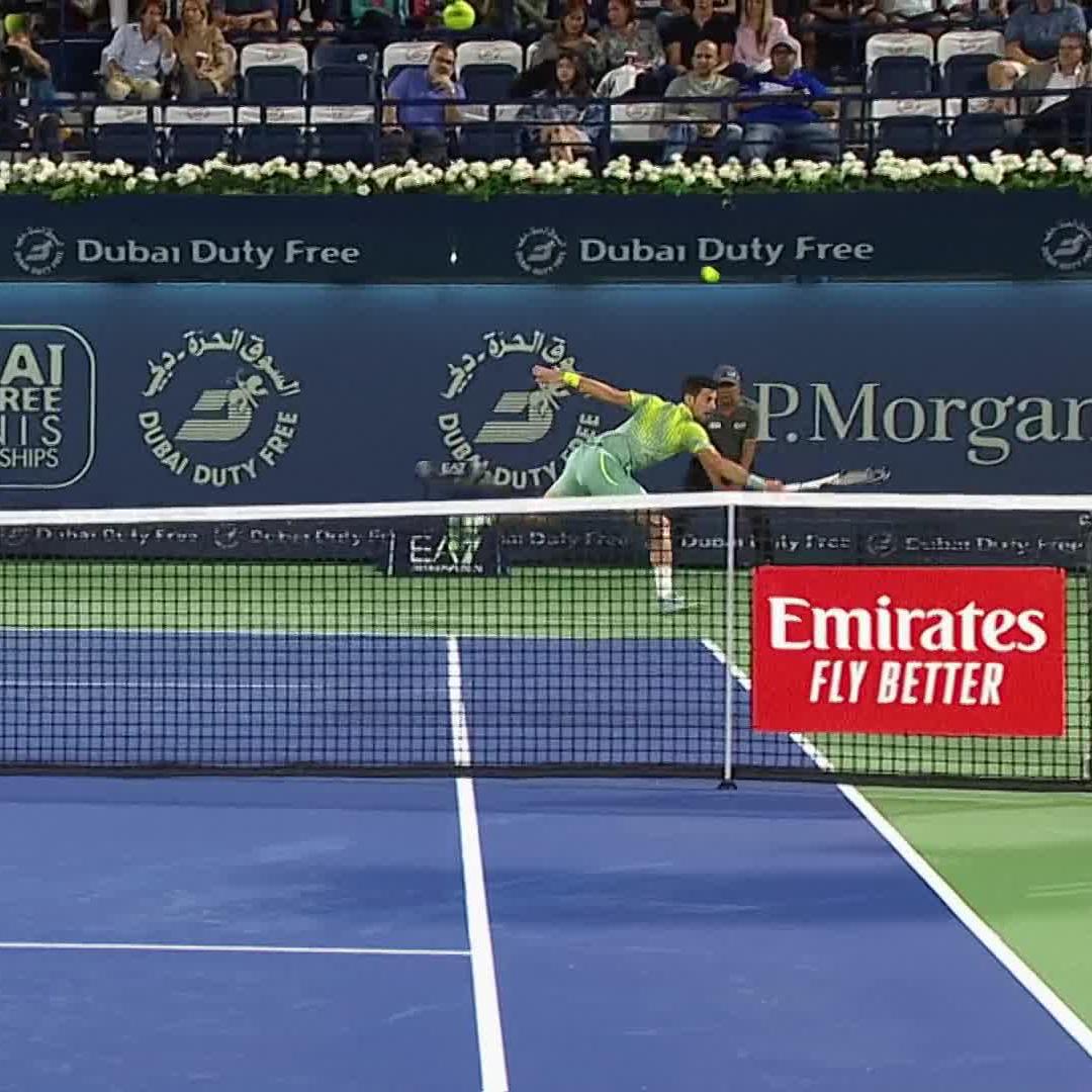 That. Is. RIDICULOUS. 🤯 Novak Djokovic Dubai Tennis Champs