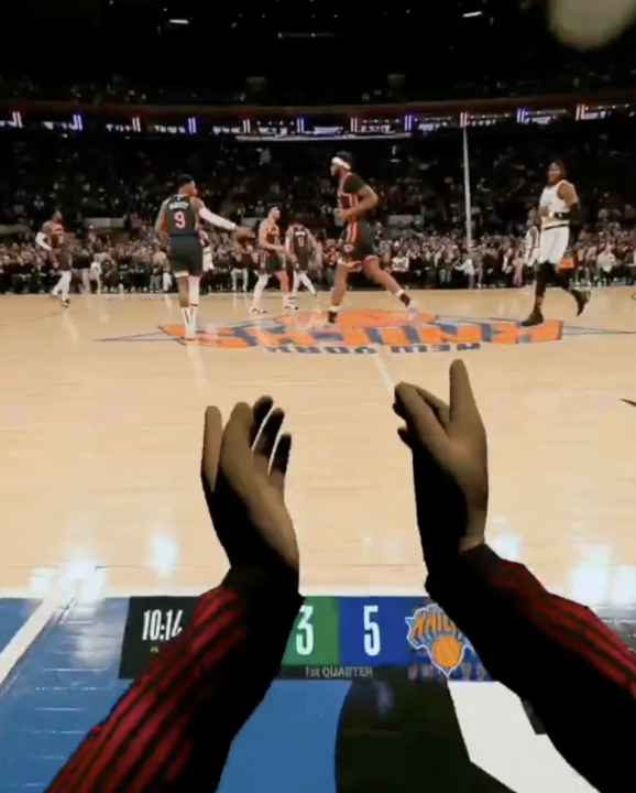 Sitting courtside in VR looks amazing 😳🔥 (via M4cheteColletti)