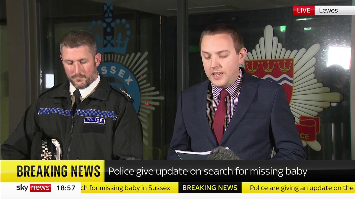 BREAKING: Police have found the remains of a baby during the search for a missing child Parents Constance Marten and Mark Gordon were arrested in Brighton this week on suspicion of child neglect and gross negligence manslaughter 📺 Sky 501 and YouTube
