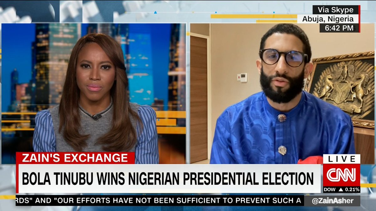 Bola Tinubu declared winner of #Nigeria’s presidential election despite widespread allegations of vote rigging. Here's part one of my interview with #Tinubu's Campaign Spokesperson Ajuri Ngelale. One World CNN | #NigeriaElection2023