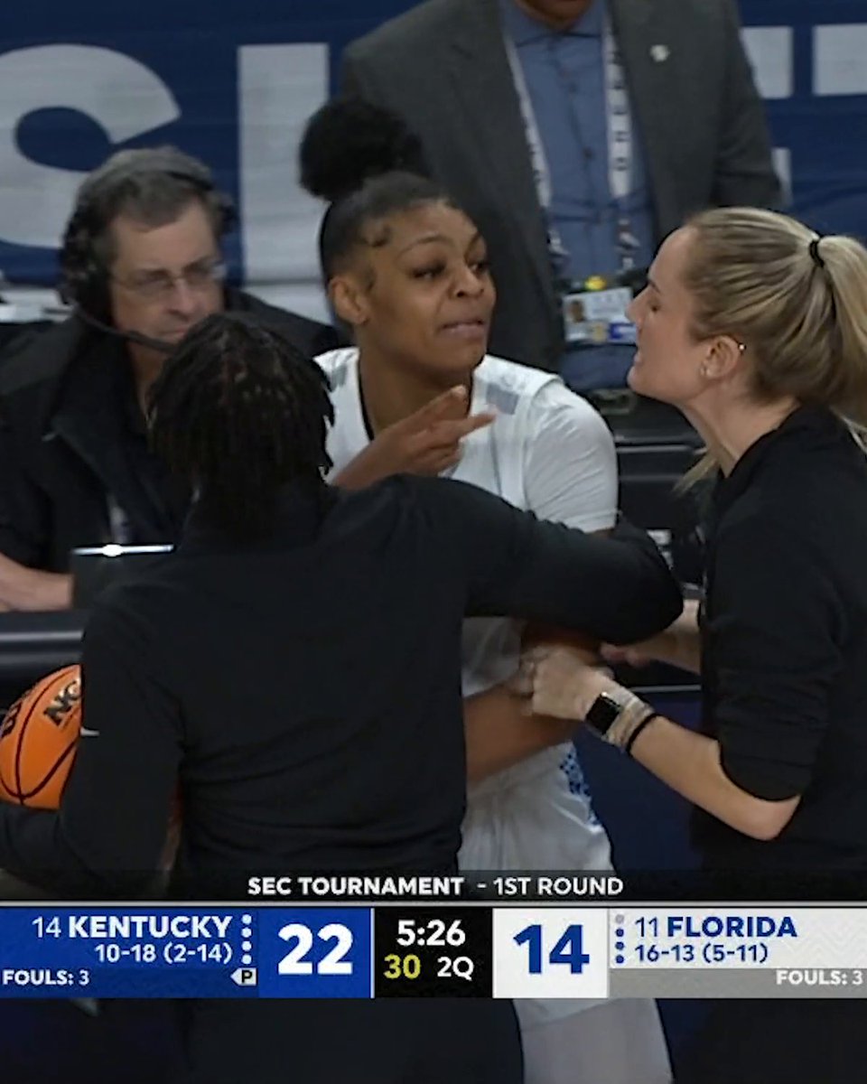 Eight players were ejected in the SEC women's tournament after a scuffle broke out during the Kentucky-Florida game. The game was delayed over 20 minutes.
