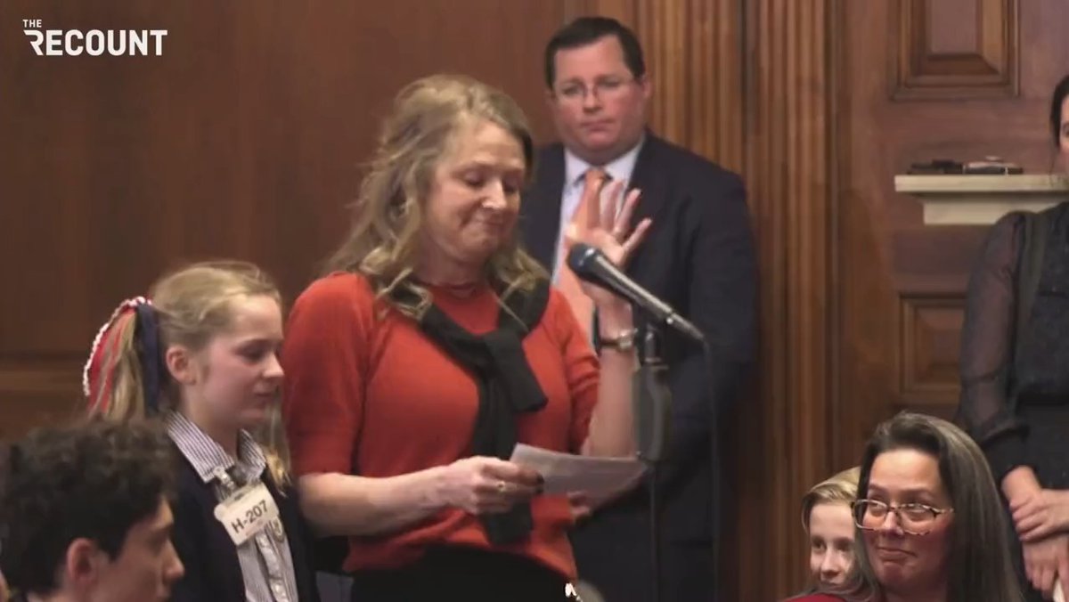 "My daughter … stood firm in her decision to no longer wear a mask to school. And for that, she was suspended 11 times … Think about how absurd that sounds." — A parent rails against masks at House Republicans' event introducing the "Parents Bill of Rights"