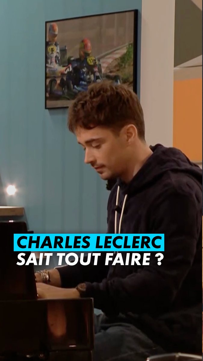 "Je suis plus stressé que pour un tour qualif." Charles Leclerc n'est pas seulement pilote Ferrari, il est aussi très bon pianiste ! #EnAparte, disponible en intégralité > CANAL+ F1®