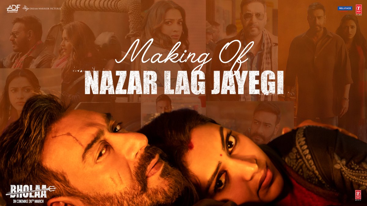 Come with us behind the scenes of #NazarLagJayegi #NazarLagJayegiSongOutNow #BholaaIn3D #BholaaOn30thMarch #Tabu Amala Paul โญ๏ธ #VineetKumar Sanjay Mishra Gajraj Rao #DeepakDobriyal T-Series Ravi Basrur Irshad Kamil Javed Ali