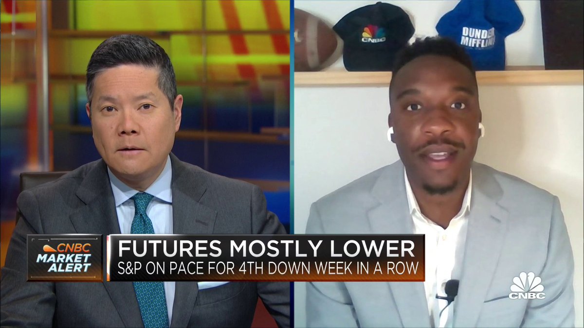 "Alphabet $GOOGL took a little bit of a dive with their introduction of their #AI, and I think some of that re-rating, there's some upside there, just because of the dive that they took as the hype of things die down," says New Street Advisors Group's Delano Saporu
