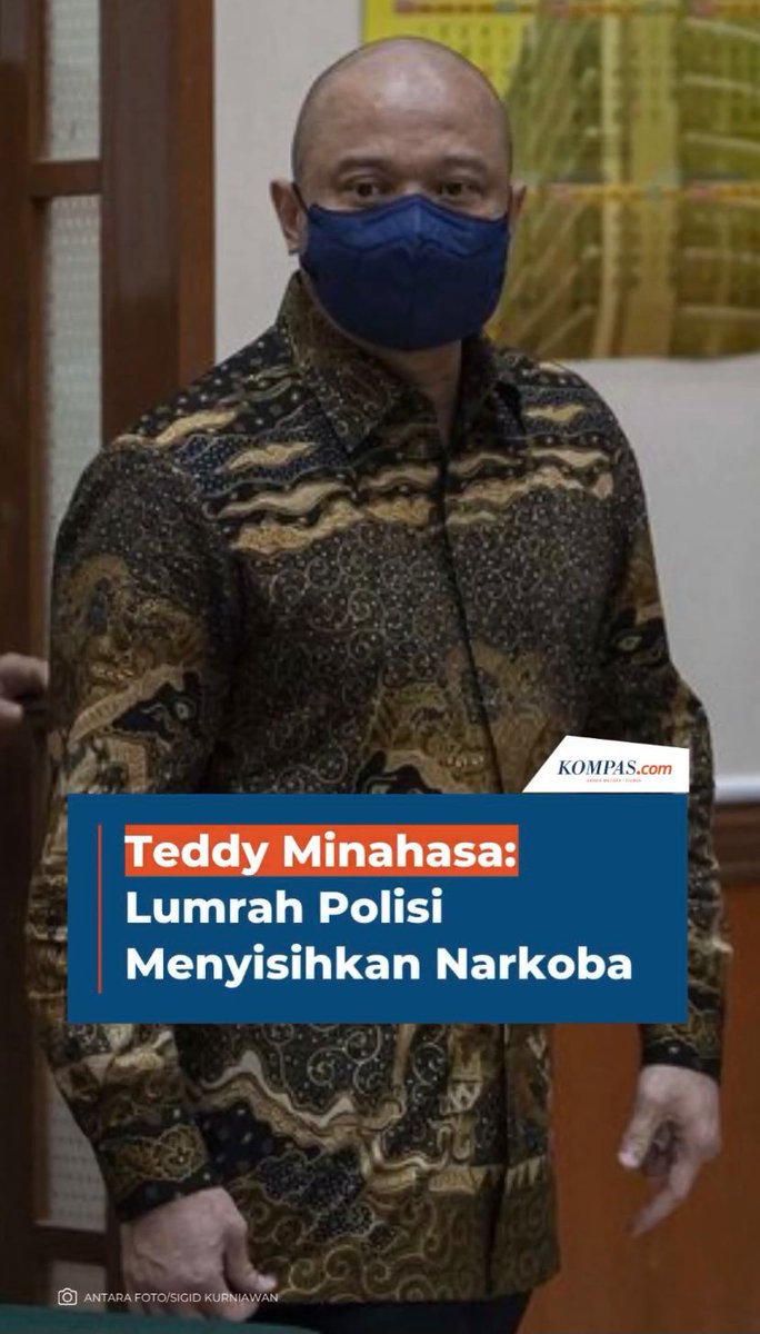 Teddy Minahasa: Lumrah Polisi Menyisihkan Narkoba. < #TeddyMinahasa #Narkoba