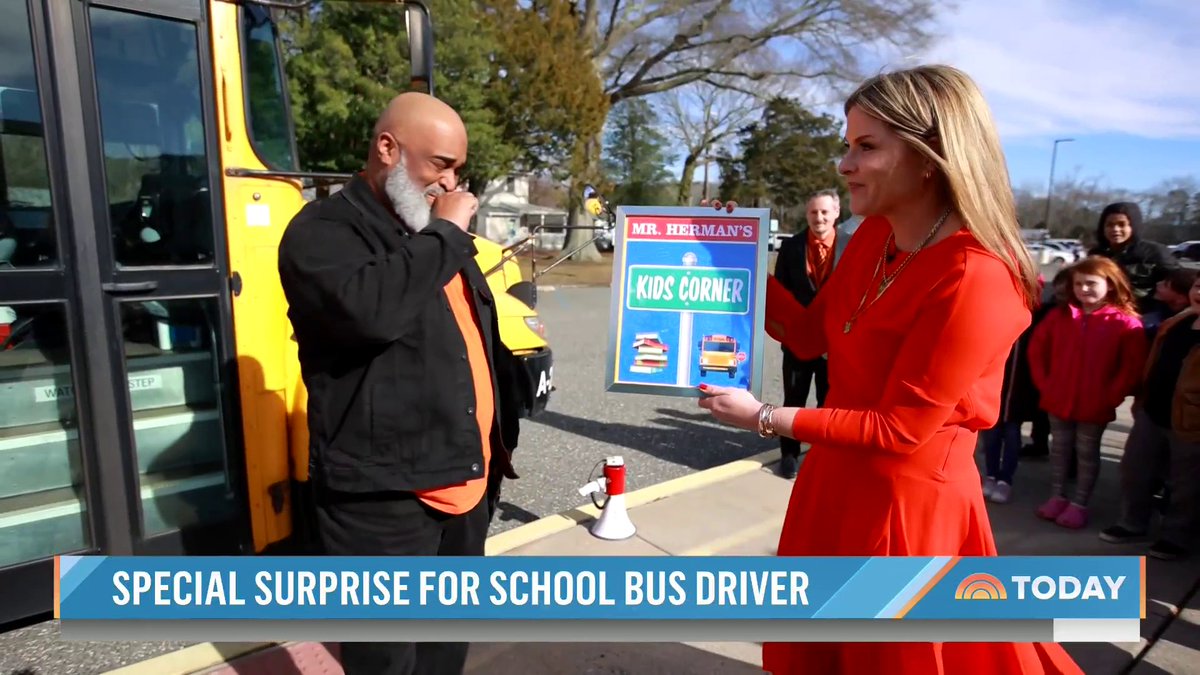 Today is also Read Across America Day! We’re honoring Mr. Herman, a New Jersey school bus driver who dedicates his time to mentoring, motivating and teaching students how to read.