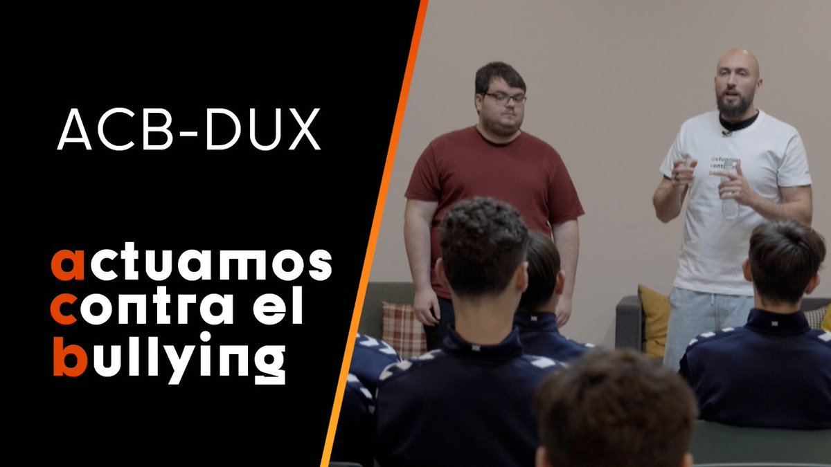 😍 En #CopaACB, acb y DUX Gaming volvieron a unir sus fuerzas en la lucha contra el bullying. Rafael TGR, Mario, Olga García ✨ y Pablo Albarracín acompañaron a nuestros chicos de #MinicopaEndesa en unas sesiones muy especiales. ¡GRACIAS! ❤️ #ActuamosContraElBullying