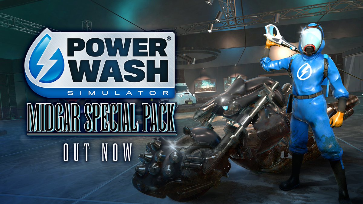 Cue Victory Fanfare. PowerWash Simulator's free Midgar Special Pack is out now on all platforms! 💦