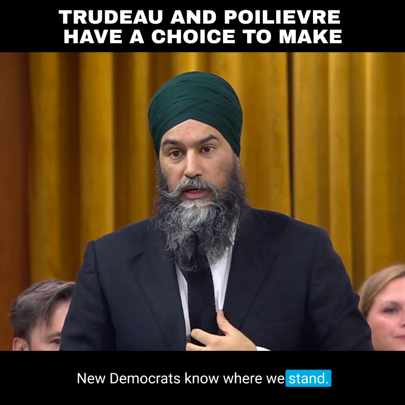 Conservatives across this country are trying to sell off our public health care system. I won't let them. I've forced a vote in Parliament this Monday. It's time Justin Trudeau & Pierre Poilievre let Canadians know where they stand. With you or with corporate profiteers?