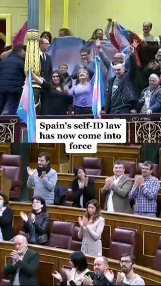 🇪🇸 Spain’s self-ID law has come into force, meaning trans people aged 14 and over now have the right to change legal gender through self-determination, without medical requirements. 🏳️⚧️ The law makes Spain one of the most ambitious countries in Europe in protecting trans rights.