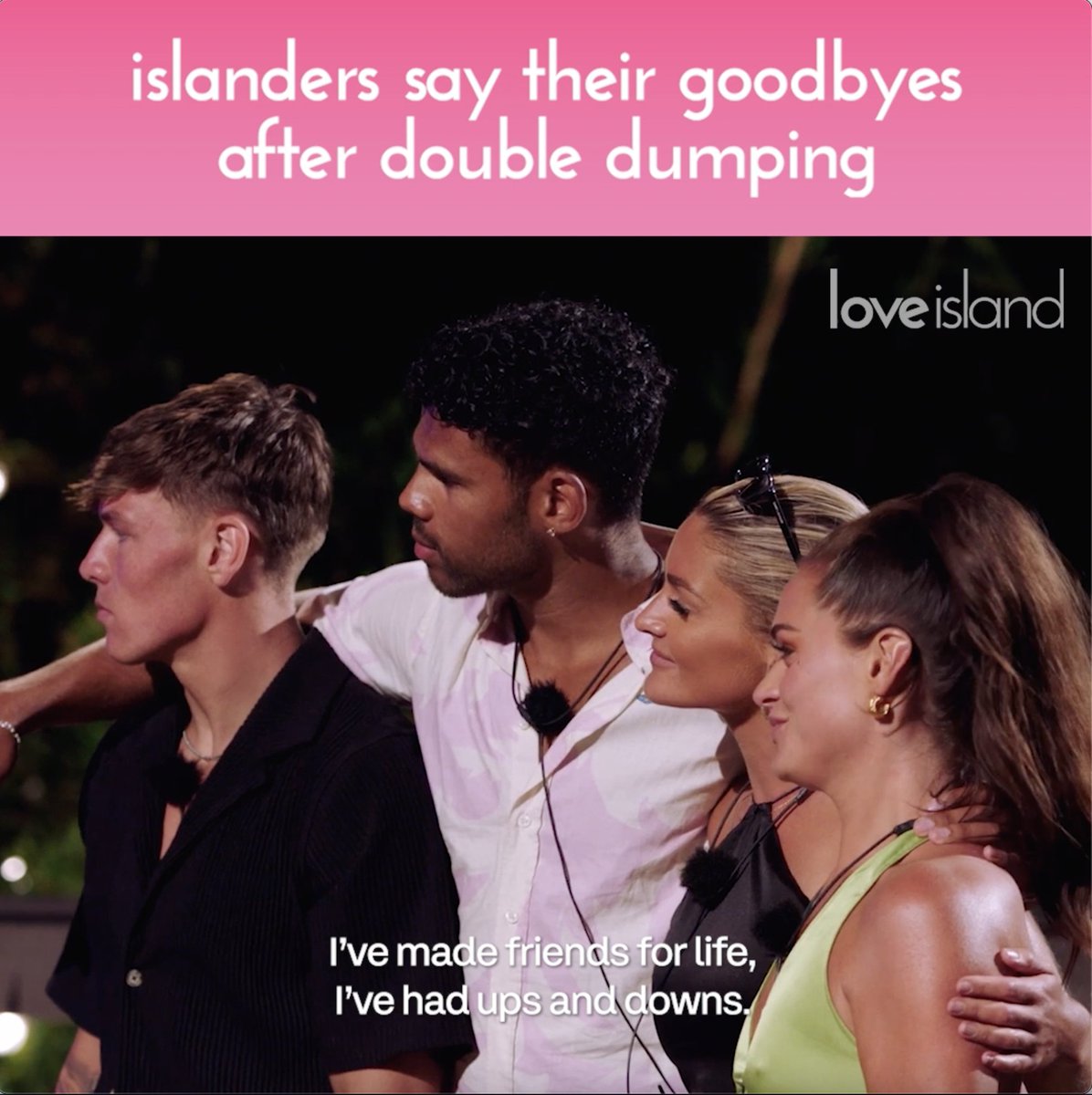 So sad to see these four leave 💔 #LoveIsland