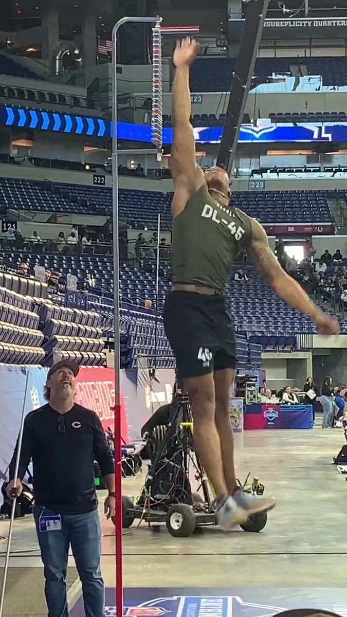 41.5" vertical 😳 Nolan Smith got hops. Nolan Smith II Georgia Football 📺: #NFLCombine on NFL Network 📱: Stream on NFL+