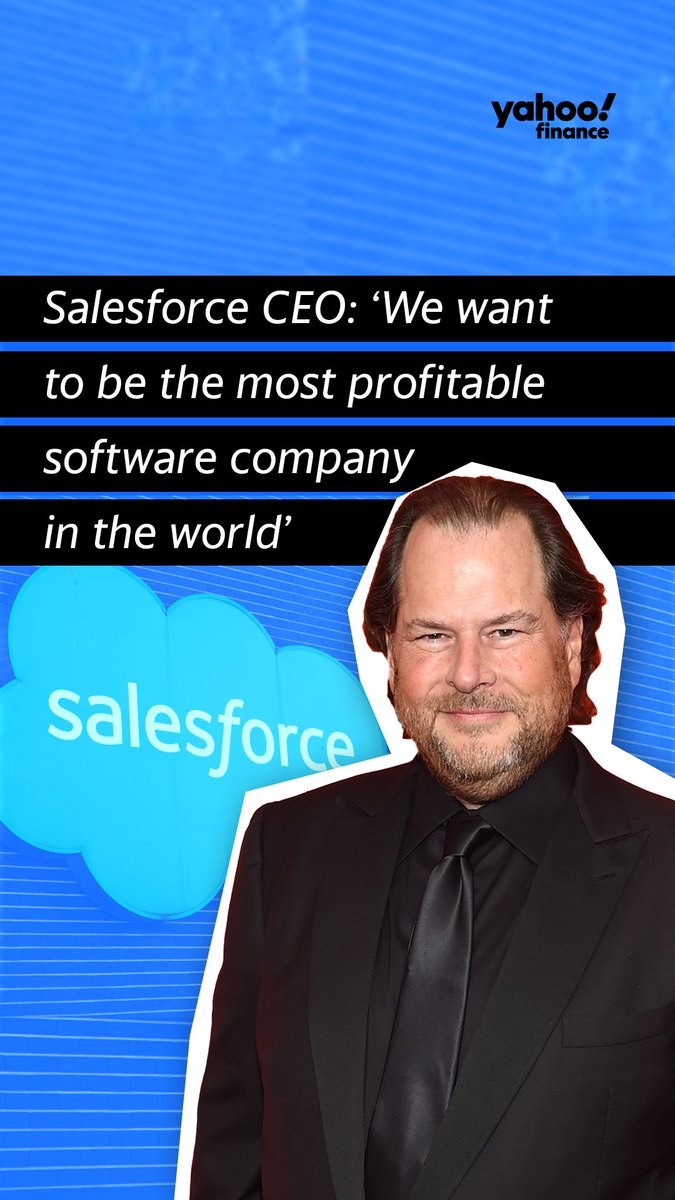 Salesforce CEO Marc Benioff: "We want to be the most profitable software company in the world." Watch his conversation with Brian Sozzi here: