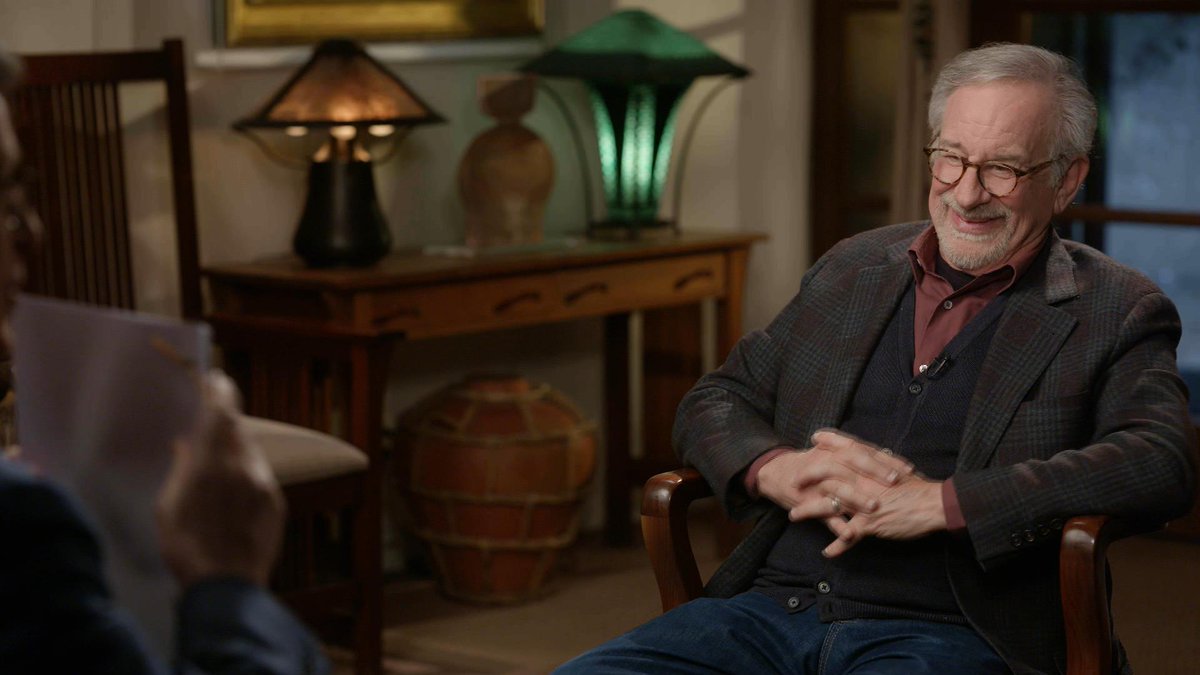 Given the semi-autobiographical nature of The Fabelmans, director Steven Spielberg describes what it was like to step on set and see Michelle Williams and Paul Dano portraying his parents. #Colbert