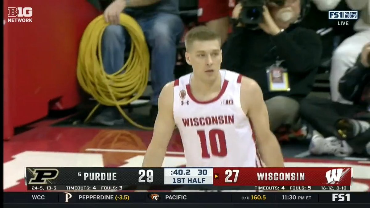 He's feeling it. 🔥 Isaac Lindsey x Wisconsin Basketball