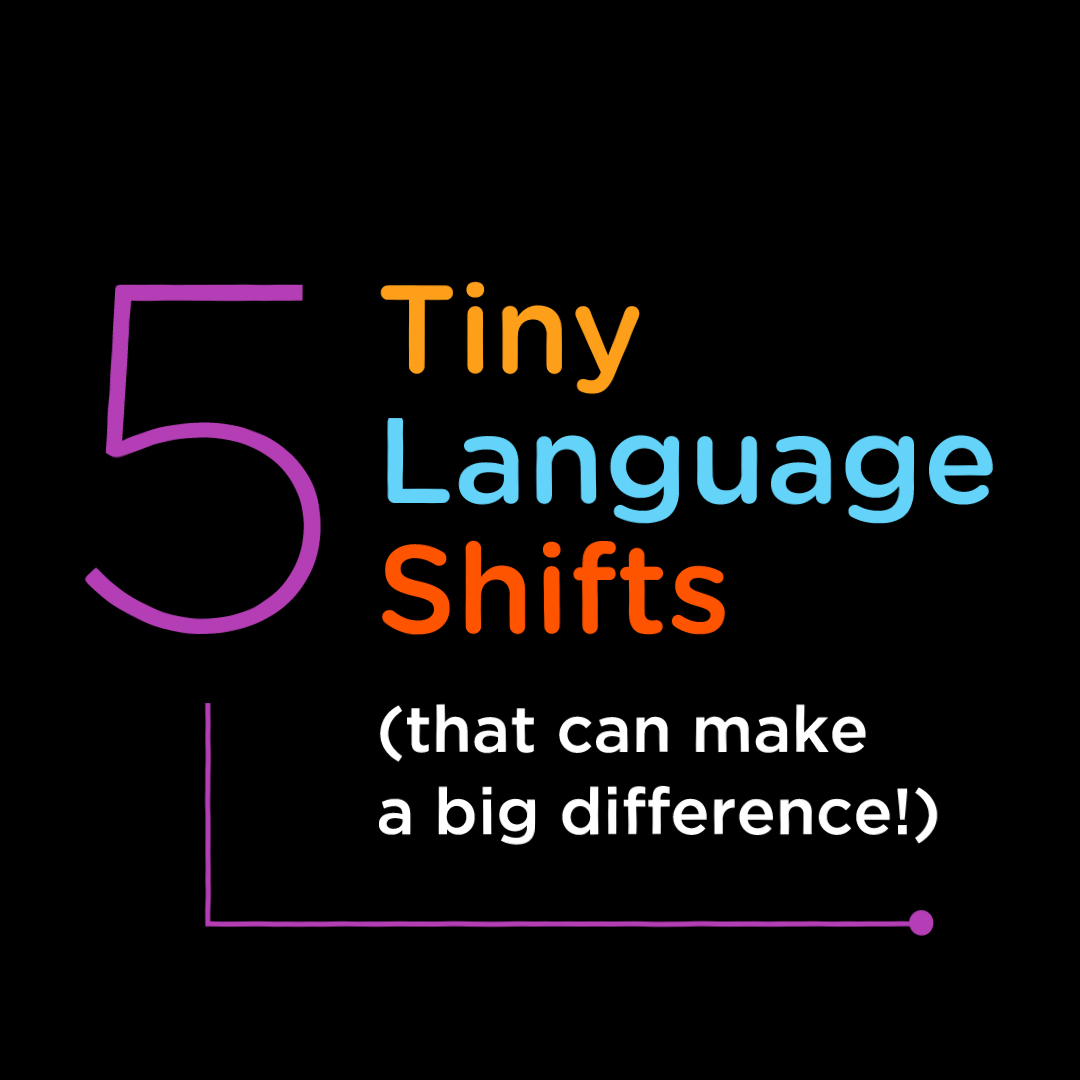 Sometimes a simple shift in language can make a big difference in the classroom. 💕