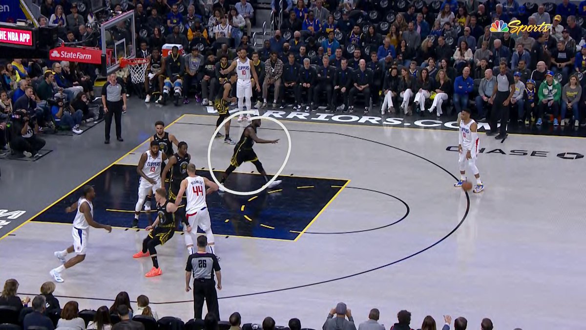 Dray just begging Russ to shoot 😭 (via Warriors on NBCS)