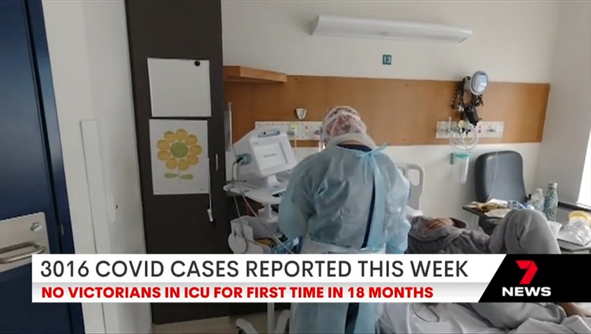 For the first time in 18 months there are no COVID patients in our intensive care wards. #7NEWS