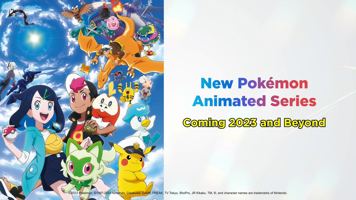 Gear up for adventure in this upcoming new animated Pokémon series! 🌅