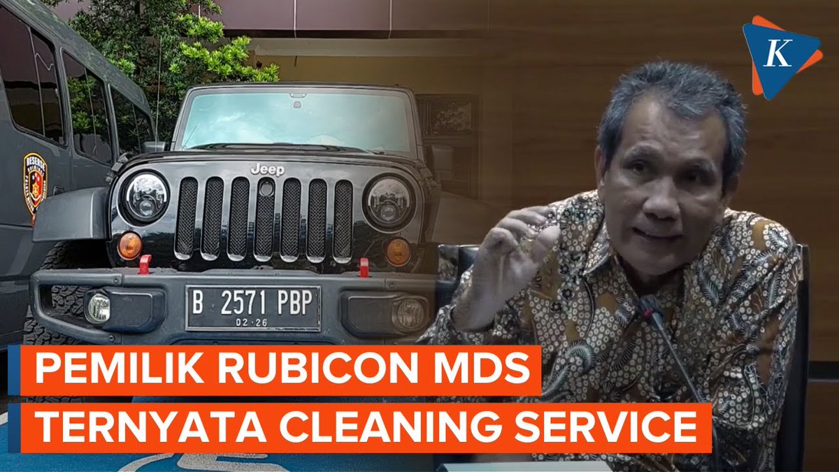 Teka-teki Pemilik Rubicon Mario Dandy, Bekerja sebagai Cleaning Service KPK menyatakan telah mengantongi informasi bahwa Ahmad Saefudin, orang yang namanya tertera dalam surat kepemilikan Rubicon Rafael Alun hanya bekerja sebagai cleaning service. < #RafaelAlunTrisambodo #KPK