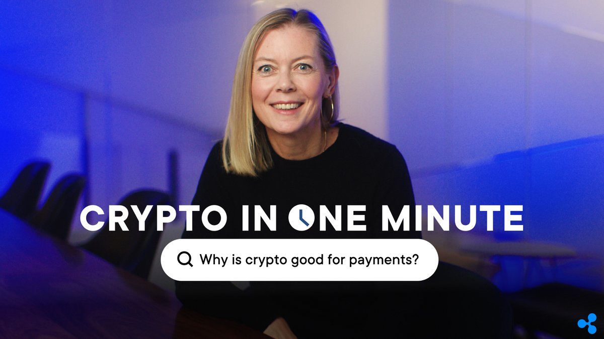 ⏱️ What would it mean for your business if your payments settled instantly instead of days later? CFO Kristina Campbell discusses one of the many benefits that #crypto can bring to moving money as seamlessly as information moves today. #CryptoInOneMinute