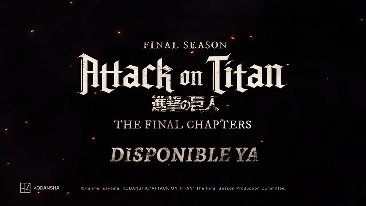 #ÚLTIMAHORA El retumbar... ha comenzado. ¡Attack on Titan Final Season THE FINAL CHAPTERS Special 1 YA ESTÁ DISPONIBLE en Crunchyroll! ⚔️ CONOCE MÁS: