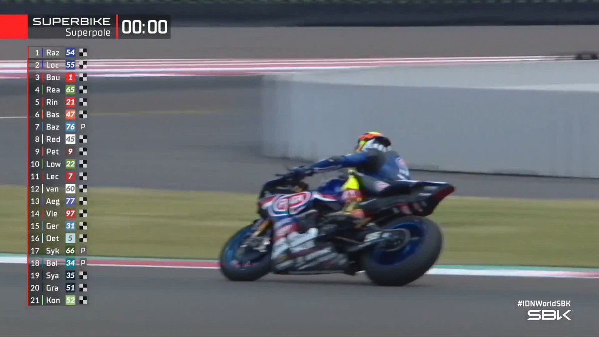 We see Toprak Razgatlıoğlu and Andrea Locatelli practice their starts after going 1-2 in Superpole 💪 #IDNWorldSBK 🇮🇩