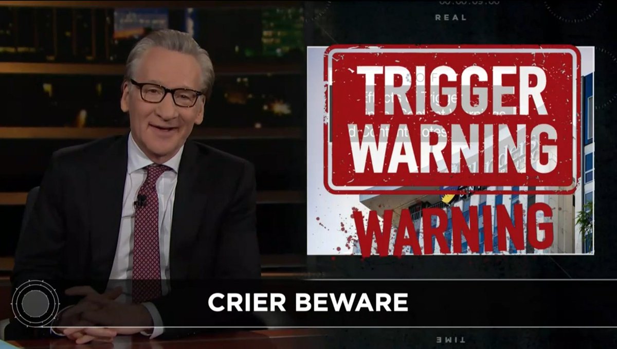 I’m triggered every time I see a "Trigger Warning" because I’m reminded of how weak my country has become.