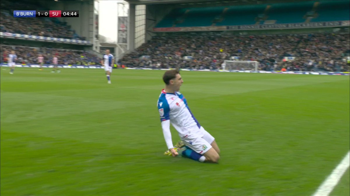 From one end of the pitch to the other, Blackburn Rovers lead! #EFL | #SkyBetChampionship