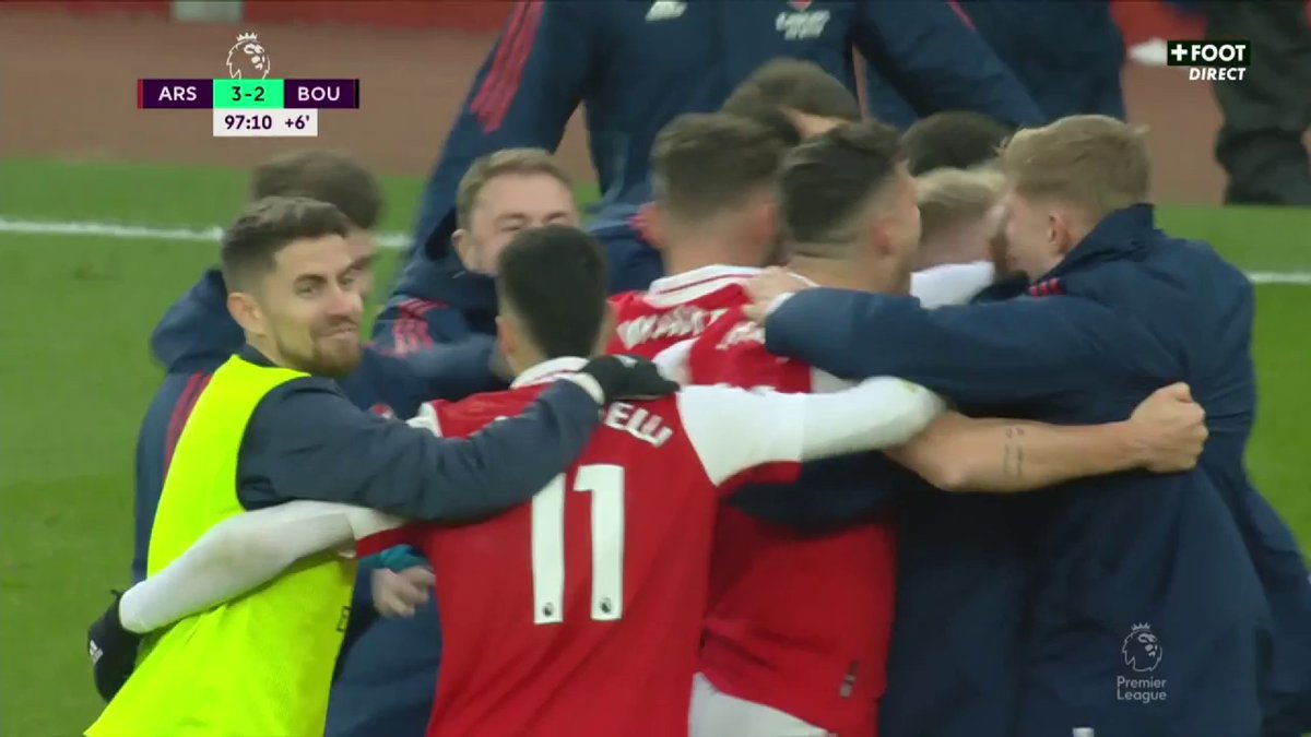 Lโexplosion de lโEmirates Stadium ร la 98e minute de jeu ๐โค๏ธ๐ค ๐ฅ CANAL+ Foot