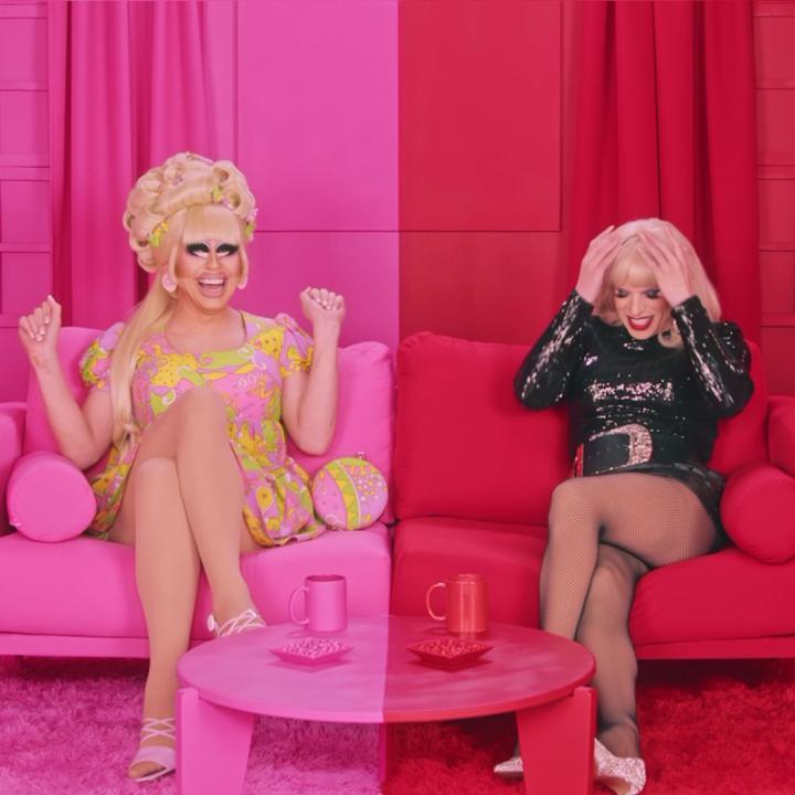.Trixie Mattel™ and Katya are BACK and it's... giving In an all new episode of I LIKE TO WATCH, Trixie and Katya react to PERFECT MATCH! Watch now: