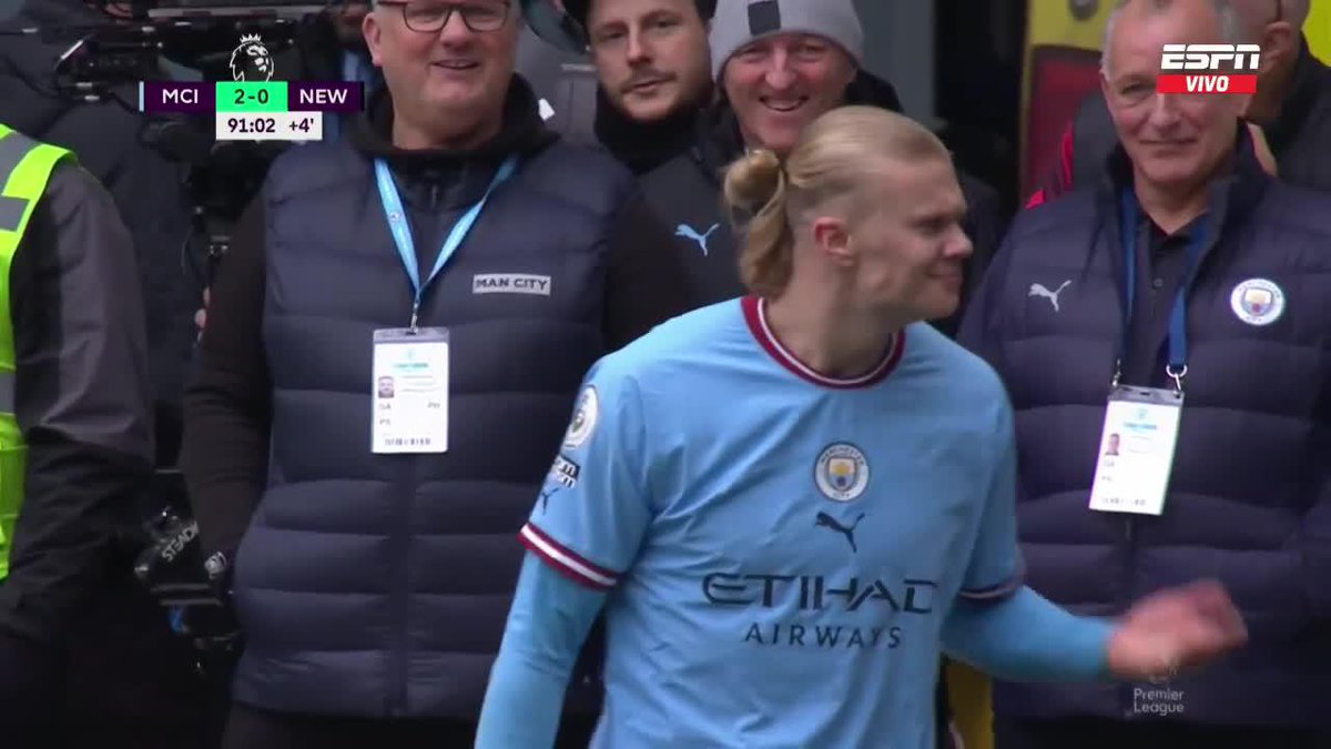 Masterclass de hacer tiempo, nivel Erling Haaland. 🥲