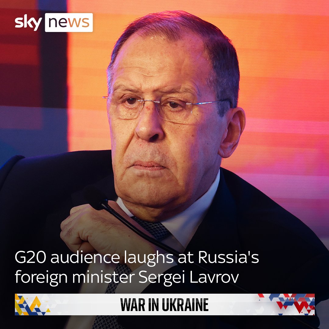 Sergei Lavrov had asserted that Moscow was not the aggressor in its war in Ukraine and said: "The war, which we are trying to stop, was launched against us using the Ukraine" Latest: