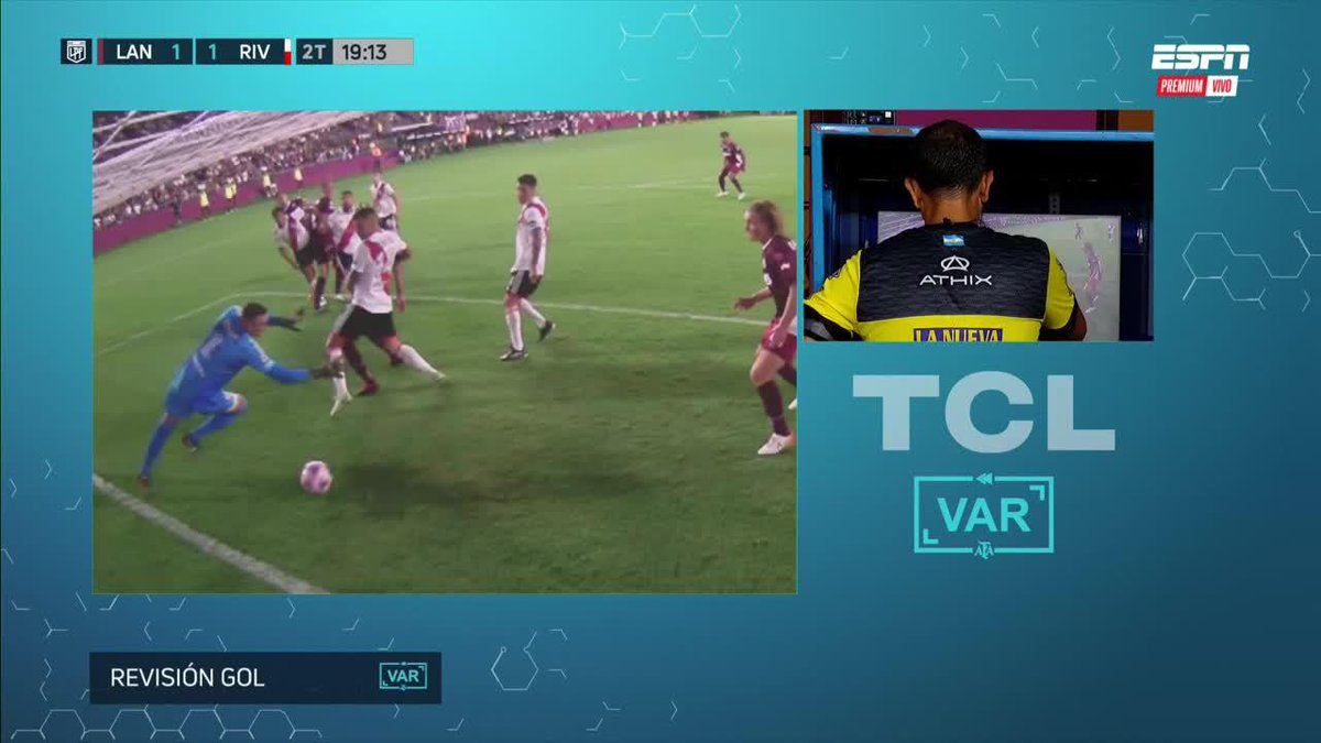 "Offside": Por un gol anulado a Lanús en el partido ante River