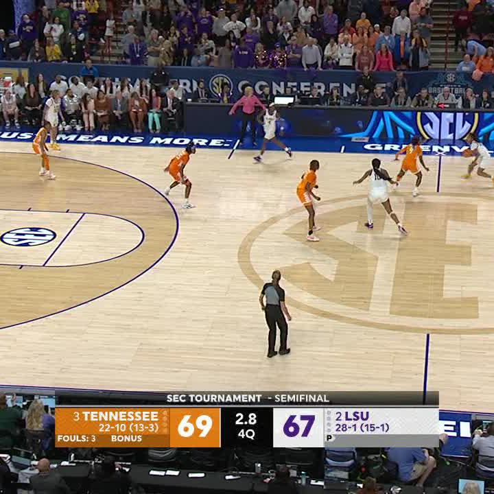 TENNESSEE IS INTO THE 'SHIP‼️ Their 17-point comeback matches the second-largest in SEC tournament history.