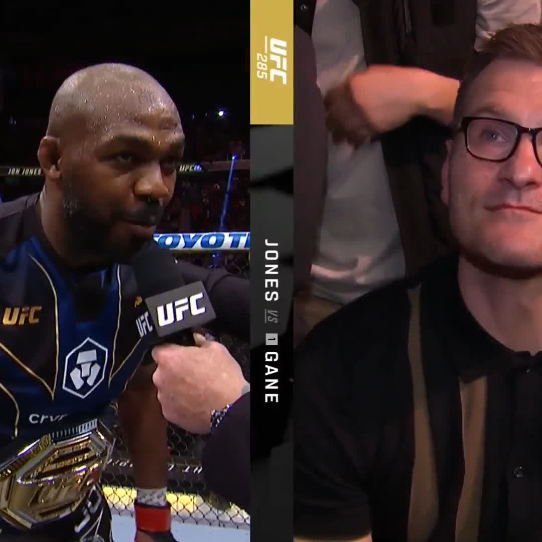 Stipe next!? 👀 Jonny Meat already has his sights set on his first heavyweight title defense #UFC285