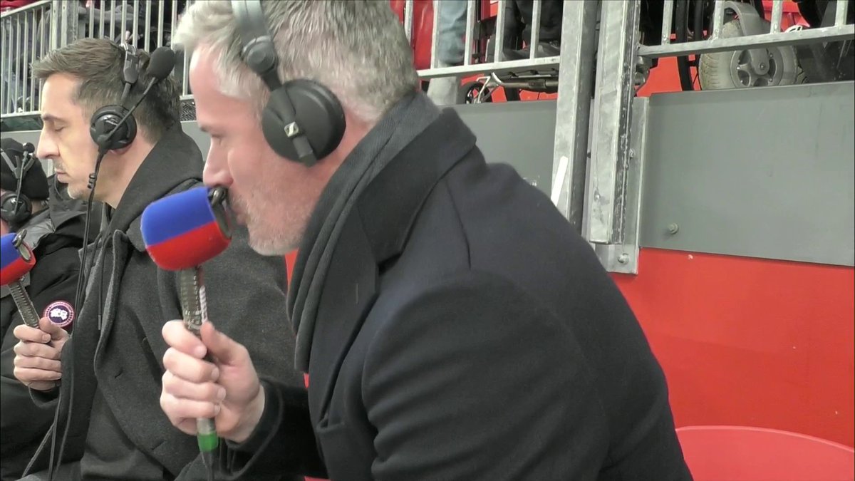This is the content we're all here for...🍿 Carragher and Neville's reaction to each of Liverpool's seven goals 🤣