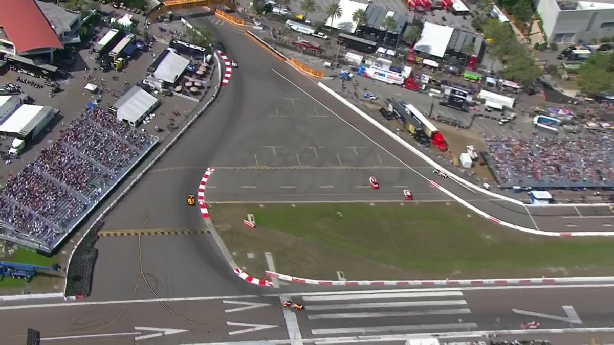 .Scott McLaughlin and Romain Grosjean make contact... Again. #INDYCAR // #FirestoneGP
