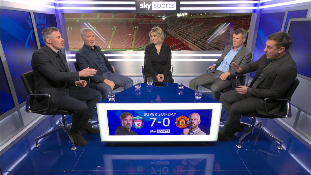 🗣️ Neville: "That was a freak result" 🗣️Souness: "He didn't watch the same game I did" 😤 It's a bit heated in the studio 🍿👀