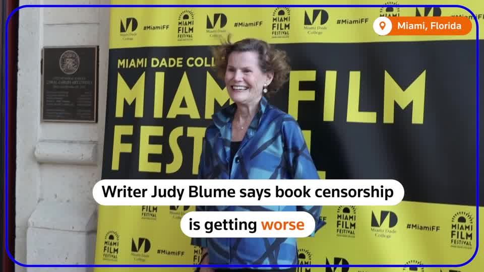 ‘I am so disheartened at what's happening today that we are right back in the eighties when it comes to book banning, except that it's much worse much, much worse.’ Writer Judy Blume spoke against censorship at the screening of a documentary about her life ‘Judy Blume Forever’