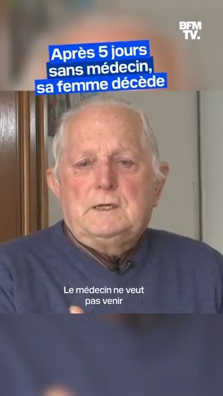 💬 "Elle est en train de me mourir dans les bras" Après cinq jours sans médecin, sa femme meurt à l'hôpital