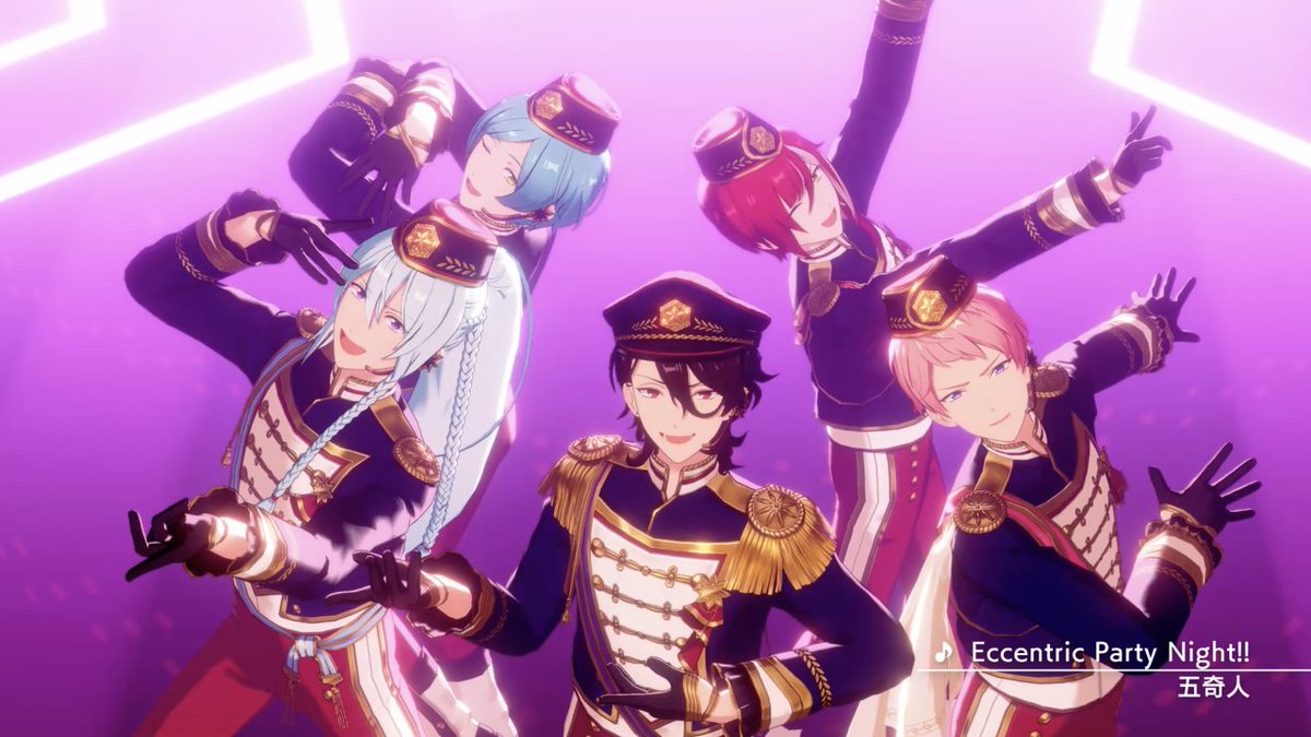 (3/14)【お知らせ】 3月9日15時に『五奇人』が歌う『Eccentric Party Night!!』をライブ楽曲に追加予定✨ アプリでの登場に先行して『Eccentric Party Night!!』のMVを公開❗ MVはあんスタチャンネルでも公開していますので是非チェックしてみてください🎶 #あんスタ