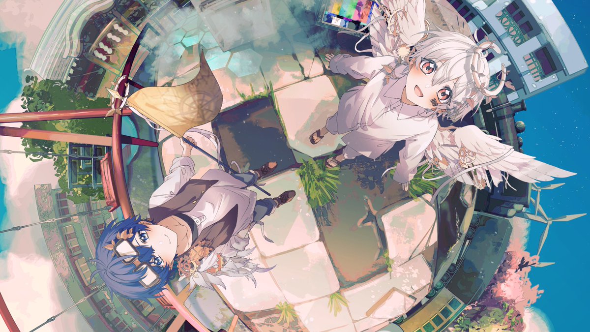 【MVつけてみた】 彷徨う僕らの世界紀行 -orchestra inst arrange- そらまふ9周年おめでとうございます！🎉 #まふまふ非公式トリビュート #そらるの絵 #まふあーと #そらまふ9周年 #そらまふの日