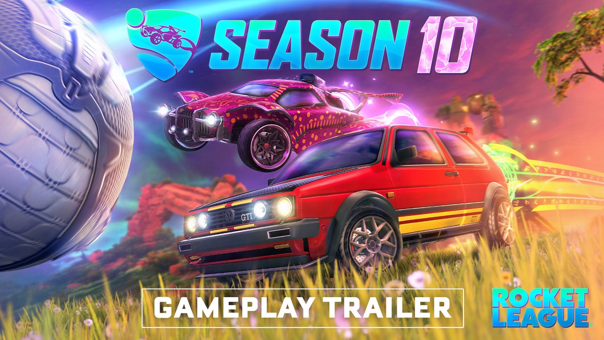 A harvest has sprouted in the desert of Deadeye Canyon just in time for Season 10 🪷🏜️🌻 On Wednesday, March 8th you can jump into a Brand New Rocket Pass featuring the Volkswagen Golf GTI, New Oasis Arena Variant, and more! Learn More about Season 10: