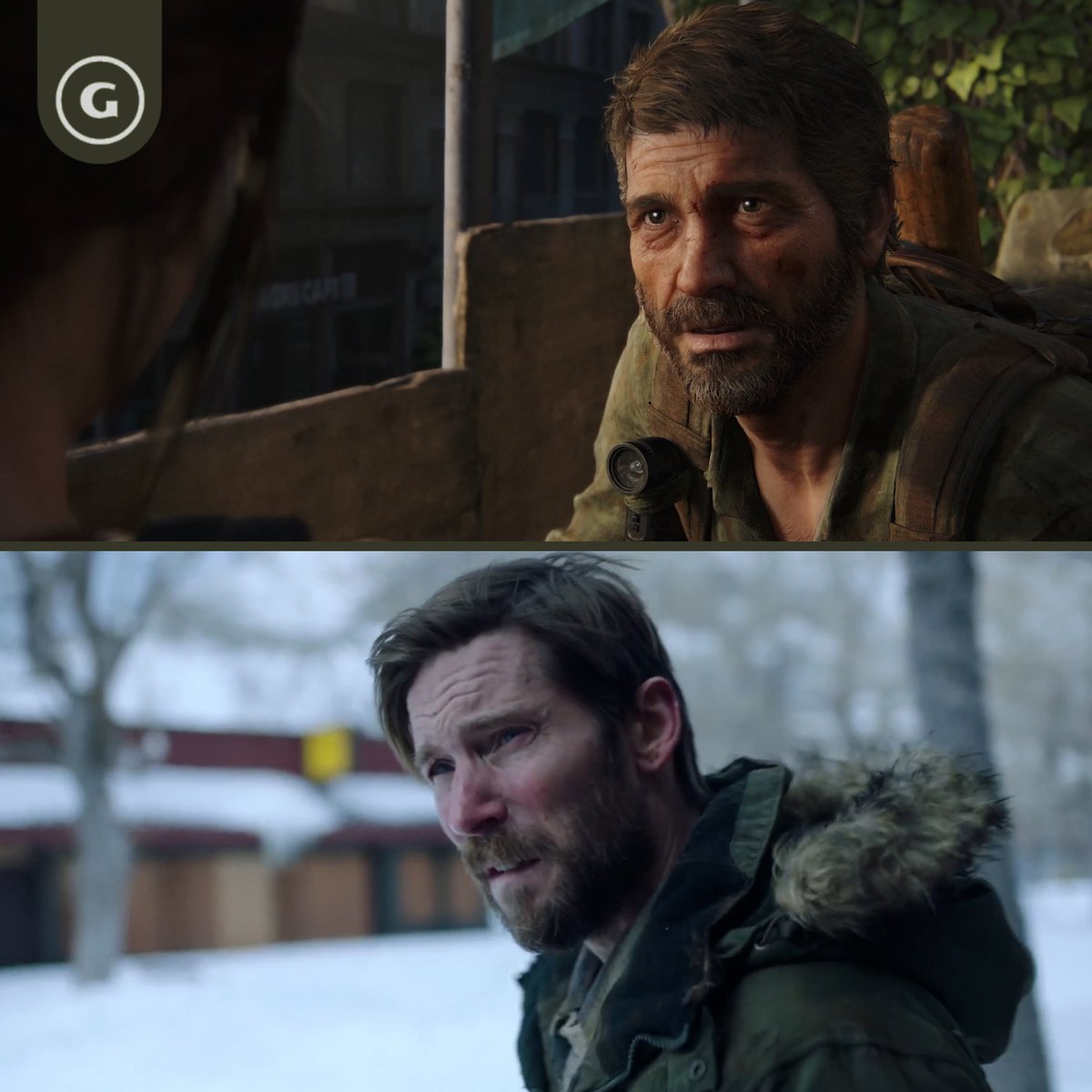 🚨 Mr. Joel Miller himself, Troy Baker, made his HBO series debut in #TheLastOfUs Ep. 8! Let's compare his work in both the game and the show.