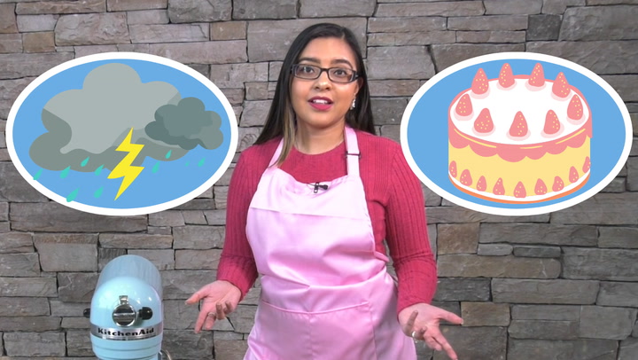 Explaining how thunderstorms form? It's a piece of cake! 🍰🌩️ With the right mix of ingredients, catalysts and timing, it's just like baking! Just ask meteorologist and cake queen Melinda Singh TWN 👇